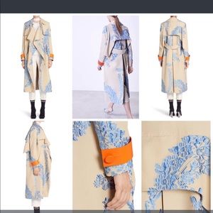 ISO Fendi Fil Coupe Organza Oversized Coat